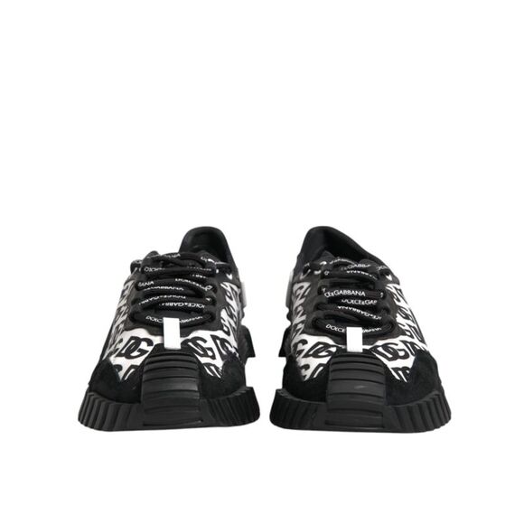 Dolce & Gabbana Black Logo Nylon Low Top NS1 Sneakers Men's Shoes (Pre-Owned)
